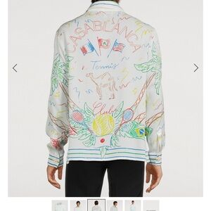 CASABLANCA
Chemise en soie Crayon Tennis Club